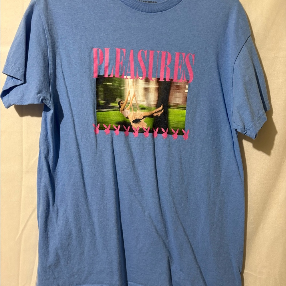 Pleasures Blue Graphic Tee - Short Sleeve playboy